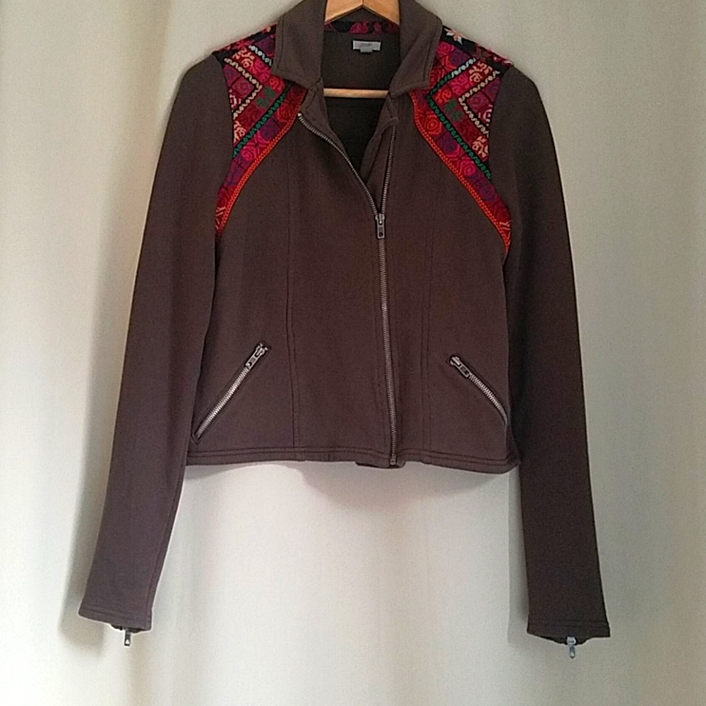 Ecote Moto Jacket with embroidery